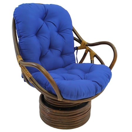 International Caravan Swivel Rocker with Twill Cushion, Royal Blue 3310-TW-RB